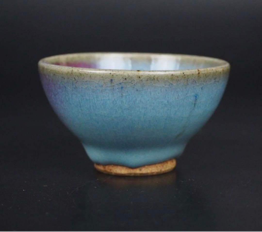 鈞窯 澱青釉 盃 酒器 ぐい呑み 中国美術 元朝期 古美術 古道具 鈞窯 澱青釉 盃 酒器 ぐい呑み 中国美術 元朝期 古美術